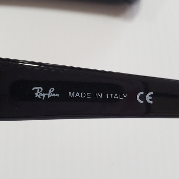 Ray-Ban Black Aviator Sunglasses Classic Style - Picture 3 of 4